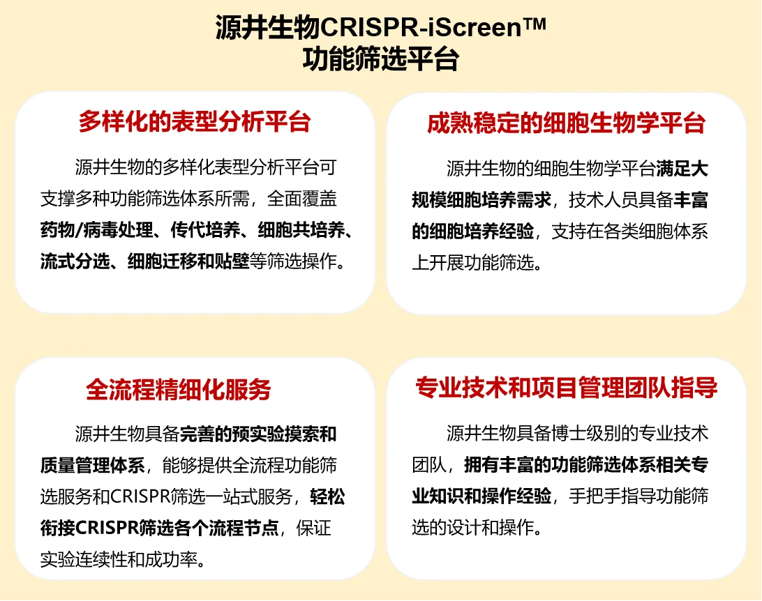 源井生物CRISPR-iScreen™功能筛选平台